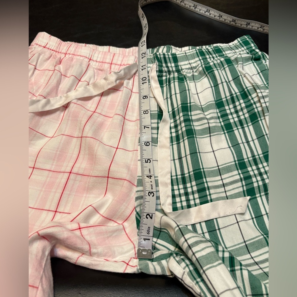 Victoria's Secret Red and Green Plaid Pajama Set size M - Picture 13 of 16
